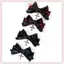 JRP 1 / 2 Chiếc Gothic Thời Trang Tóc Tinh Tế Phụ Kiện Tóc Cho Nữ Bé Gái Cá Tính Ngọt Ngào Thoáng Mát Chéo Nơ Tóc Quà Tặng JRP