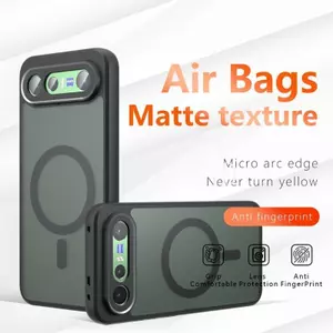 Ốp Lưng Cho Vivo X300FE Matte Họa Tiết Túi Khí Thu Hút Từ Tính Không Bao Giờ Biến Màu Vàng Chống Rơi Điện Thoại