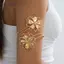 AqToCna Bohemian Kim Loại Hoa Cánh Tay Vòng Tay Nữ Vintage Punk Phong Cách Rỗng Lắc Tay Có Thể Điều Chỉnh Trên Cánh Tay Vòng Tay Trang Sức Dự Tiệc Phụ Kiện AqToCna