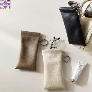 RTJIFSS Kính Bảo Vệ, Bản Lề Lò Xo Chống Bụi Kính Mắt Túi Bảo Quản, Da PU Di Động Tự Động Đóng Cửa Kính Treo Túi Bảo Quản Du Lịch Sử Dụng