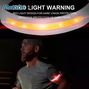 Đèn LED băng tay METUBE, Cảnh báo chân tay USB Đèn nhấp nháy có thể sạc lại, Đai an toàn di động Chống nước ban đêm Chạy xe đạp