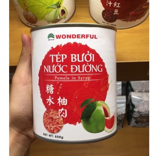 Tép Bưởi Nước Đường Wonderful -Hộp 870g, Tươi Ngon Làm Thức Uống Giải Nhiệt Mùa Hè