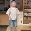 Áo thun ngắn tay mỏng mùa hè cho bé trai (90-140) + Quần Short Denim