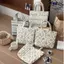 Túi Tote Nhỏ CQCJ, Túi Xách Ngoài Trời In Hoa Quilted, Túi Cơm Trưa Di Động Siêu Nhẹ Dung Tích Lớn Nghệ Thuật