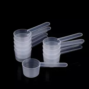 VFZ 10 Chiếc 40ML 20g Đáy Phẳng Tốt Nghiệp Thìa Đo Có Cân Nhựa Trong Suốt Nhà Bếp Nướng Muỗng Đo Bộ Đồ Ăn OTE