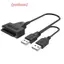 Cáp SATA Cho Laptop SSD 2.5 Inch Máy Tính Để Bàn HDD Bên Ngoài Ổ Cứng USB 2.0 Adapter Có Cổng Cấp Nguồn Cho Hệ Điều Hành, Cho Windwos