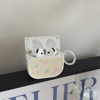 Đám mây và ngôi sao màu hồng cho Airpods4 AirPods 1 / 2 3 Pro Pro Pro2 pro3 Bộ tai nghe Bluetooth không dây Vỏ bảo vệ tai nghe AirPods Pro i3 i4 pro3
