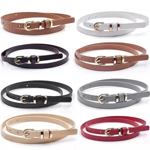 Thắt Lưng Mỏng Nữ Pin Khóa Đơn Giản Phù Hợp Với Dây Trang Trí i Phong Cách Đầm Quần Jean Thắt Lưng Thời Trang Quần Thắt Lưng
