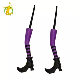2 Chiếc Halloween Ác Phù Thủy Chân Có Cọc Hiên Nhà Ngộ nghĩnh Mới Lạ Đáng Sợ Trang Trí