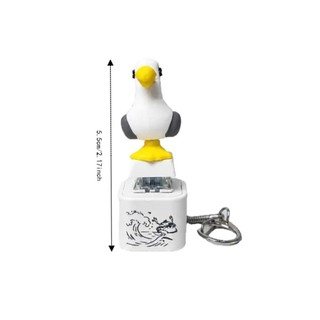 SENRTY Nút Seagull Móc khóa, Hành vi vui nhộn Tiếng kêu của Seagulls Bàn phím Fidget Móc khóa, Âm thanh vui nhộn của tôi Thú vị Fidget Clicker Móc khóa chống Angst
