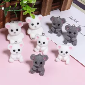 KUZHEN Hoạt Hình 3D Mini Khủng Long Mặt Dây Chuyền Động Vật Dễ Thương Khủng Long Quyến Rũ Móc Khóa Nelace Bông Tai Thủ Công DIY Trang Sức Làm Chất Liệu HOT