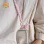 CANAMEK Thời Trang Ngọt Ngào Đính Hạt Dây Điện Thoại Dài Đeo Ngang Ne Dây Xích Điện Thoại Đa Năng Quyến Rũ Túi Đeo Vai Dây Đeo Thay Thế Túi Dây Xích CSF