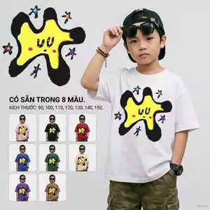 Áo thun bé trai Cá tính Mặc hằng ngày Dễ phối đồ cho bé trai