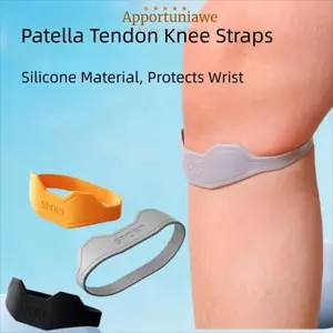 IAPPORTUNIA Dây đeo đầu gối Patella, Dây đeo đầu gối Patella Tendon hỗ trợ bảo vệ cố định, Dây hỗ trợ thể thao đầu gối linh hoạt bằng silicon Chăm sóc đầu gối