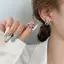 JULYHOT Mới Hợp Thời Trang Kẻ Sọc Kim Cương Giả Nơ Bông Tai Dành Cho Nữ Cá Tính Thiết Kế Độc Đáo Bông Tai Cưới Trang Sức Quà Tặng Sinh Nhật Massivedeals