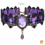 Gothic Victoria Ren Nelace Nữ Cô Gái Boho Pha Lê sel Ren Gợi Cảm Choker Steampunk Dark Loli Phong Cách Trang Sức Halloween Mới