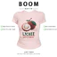 BOOM Áo Baby Tee Nữ Cotton Ôm Body-Áo Thun Ngắn Tay Y2K In Hình PhongCách Mùa Hè, Cổ Tròn Hàng Đầucách hàn quốc phong448