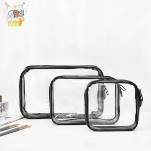 Túi đựng mỹ phẩm trong suốt PVC Nữ Dây kéo Túi trang điểm trong suốt Vỏ làm đẹp Du lịch Trang điểm Tổ chức lưu trữ Túi tắm vệ sinh ELWW