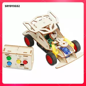 RC Lái Xe Bộ Giáo Dục STEM DIY Đua Xe Bộ Đồ Chơi Giáo Dục Ổ Bánh Sau Cho Học Sinh