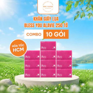 Khăn Giấy Lụa Rút Cao Cấp Bless You Alavie 2 Lớp Gói 250 tờ / CHẤT LƯỢNG