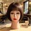 LUImo Bald Salon Sử Dụng Đầu Mannequin Kết Cấu Thực Tế Mô Hình Búp Bê Trang Điểm Cho Tóc Giả Làm Kiểu Mũ Hiển Thị Huấn Luyện SBS