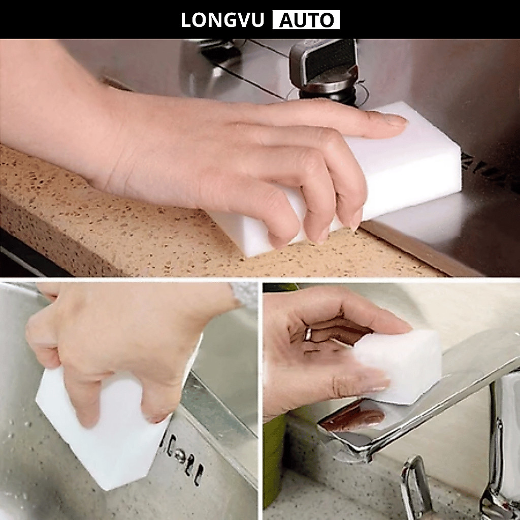 Miếng Bọt Biển Chà Tẩy Ố Kính, Đánh Bóng Xe Hơi, Lau Chùi Vết Bẩn