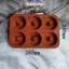 TMOY 6 Lỗ Silicon Bánh Donut Khuôn Bagel Chảo Non Sti Nướng Chịu Nhiệt Khuôn Làm Bánh Donut Chảo Dụng Cụ Nướng Bánh TMOY
