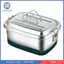 Hộp Bento, Bento bằng thép không gỉ, Thiết kế có kẹp có thể khóa, Hộp đựng đồ ăn trưa cho người lớn và trẻ em