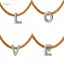 PNPIA- Thép Titan Rắn Xương Dây Xích 26 Chữ Cái Mặt Dây Chuyền Nelace A-Z Ban Đầu Bảng Chữ Cái Choker Trang Sức Ngày Lễ Quà Tặng Cho Nữ