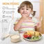 Bộ đồ ăn trẻ em QEARY, Bộ đồ ăn chống sốc chia đôi cho bé, Đĩa ăn có thể tháo rời BPA Free Chịu nhiệt độ cao Chống rò rỉ Đĩa tập cai sữa cho bé