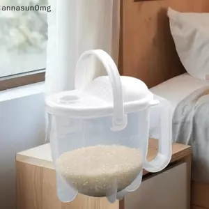 Dụng cụ lọc gạo AA có tay cầm, Bát lọc rửa gạo có nắp đậy Dụng cụ nhà bếp đa chức năng tiện lợi cho hạt đậu VN