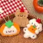 # HB # Hoạt Hình Dễ Thương Hồng Búp Bê Đậu Phộng Móc Khóa Kawaii Kitten Sang Trọng Treo Túi Trang Trí Trang Trí Mặt Dây Chuyền Phụ Kiện Quà Tặng.