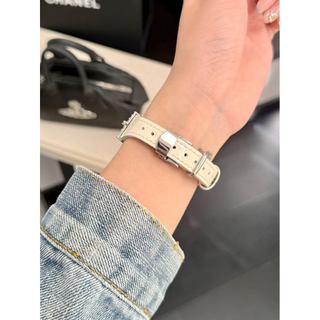 Dây đeo da thật bằng đồng kim cương Thích hợp cho đồng hồ thông minh S11 10 9 8 ULTRA 7 6 5 4 SE 3 2 1 Kích thước 38mm40mm41mm42mm44mm45mm46mm49mm