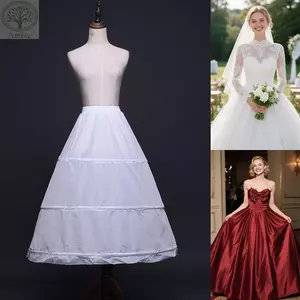 Áo khoác AMBU, Váy lót dài màu trắng Crinoline, Váy lót 3 lỗ