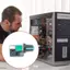 Btsg 12V Mô-đun điều khiển tốc độ quạt PWM Điều chỉnh Xoay núm 25kHz Tần số Hiệu suất ổn định