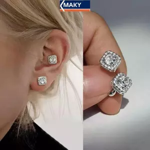 MAKY Bông Tai Hip Hop Ro Phong Cách Cặp Đôi Nam Nữ Kỷ Niệm Quà Tặng Sinh Nhật VN