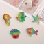 Set Charm Cá Ngựa Cá Vàng Sao Biển Bạch Tuộc Vỏ Sò Trang Trí Dép Dễ Thương Cao Cấp