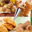 Ống Cannoli bằng thép không gỉ có túi đường ống Khuôn nướng bánh cho vỏ bánh ngọt giòn Bộ dụng cụ nhà bếp