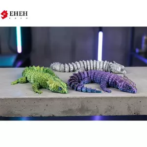 Tượng thằn lằn dính liền có thể di chuyển được 3D Trang trí bàn làm việc hoạt hình cho phòng ngủ tuổi Teen Quà tặng động vật dễ thương VN