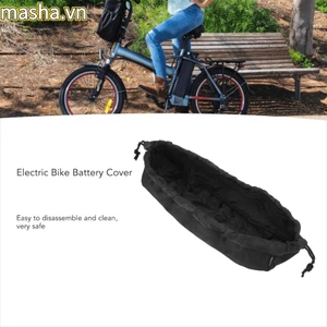 Vỏ Pin Xe Đạp Điện, Vỏ Pin Ebike Chống Bụi Màu Đen, Vỏ Pin Lithium Nylon Chống Thấm Nước Di Động Cho Pin Lithium Hailong Xe Đạp Đường Bộ