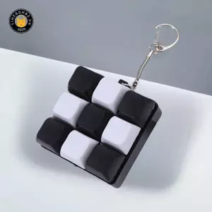 {TB & Bag} Nút Keycap Fidget Móc khóa 9 phím Bàn phím Đồ chơi đàn áp Bàn phím DIY Móc khóa Đồ chơi dành cho người lớn Quà tặng để giảm thời gian.