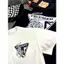 Xiashan Tiger 200GSM American retro xe máy nam nữ 100% Cotton cao cấp Áo thun ngắn tay cổ tròn dáng rộng