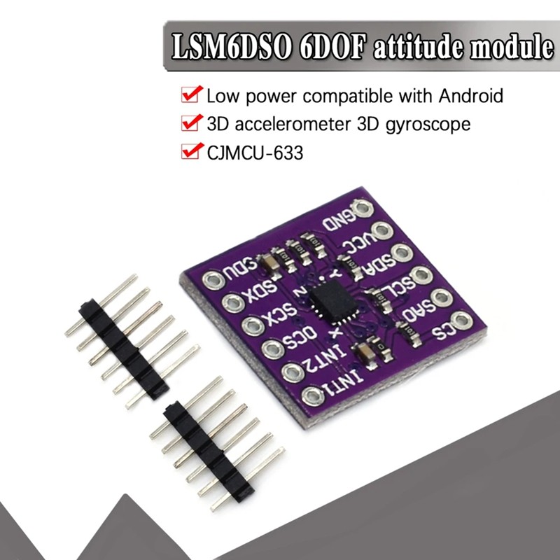 CJMCU-633 LSM6DSO 6DOF 3D Con quay hồi chuyển Cảm biến thái độ Mô-đun gia tốc 3D
