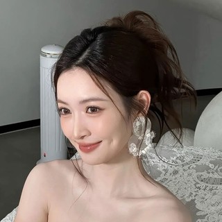 Đôi bông tai và mạng che mặt đám cưới phong cách rừng, thiết kế cổ điển cao cấp