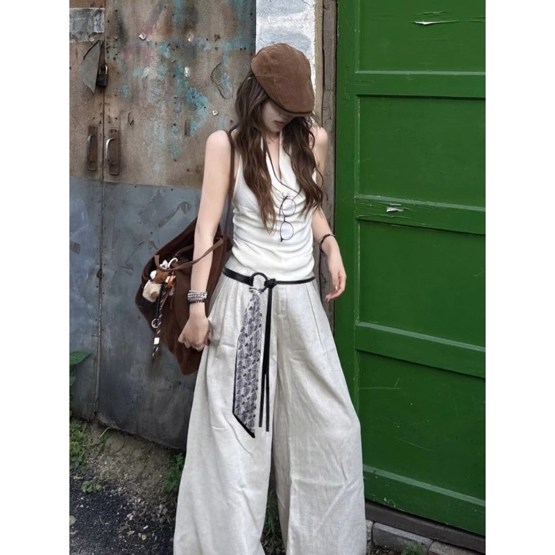 Thắt lưng khăn lụa phong cách retro Mỹ - Phụ kiện cao cấp cho quần jean