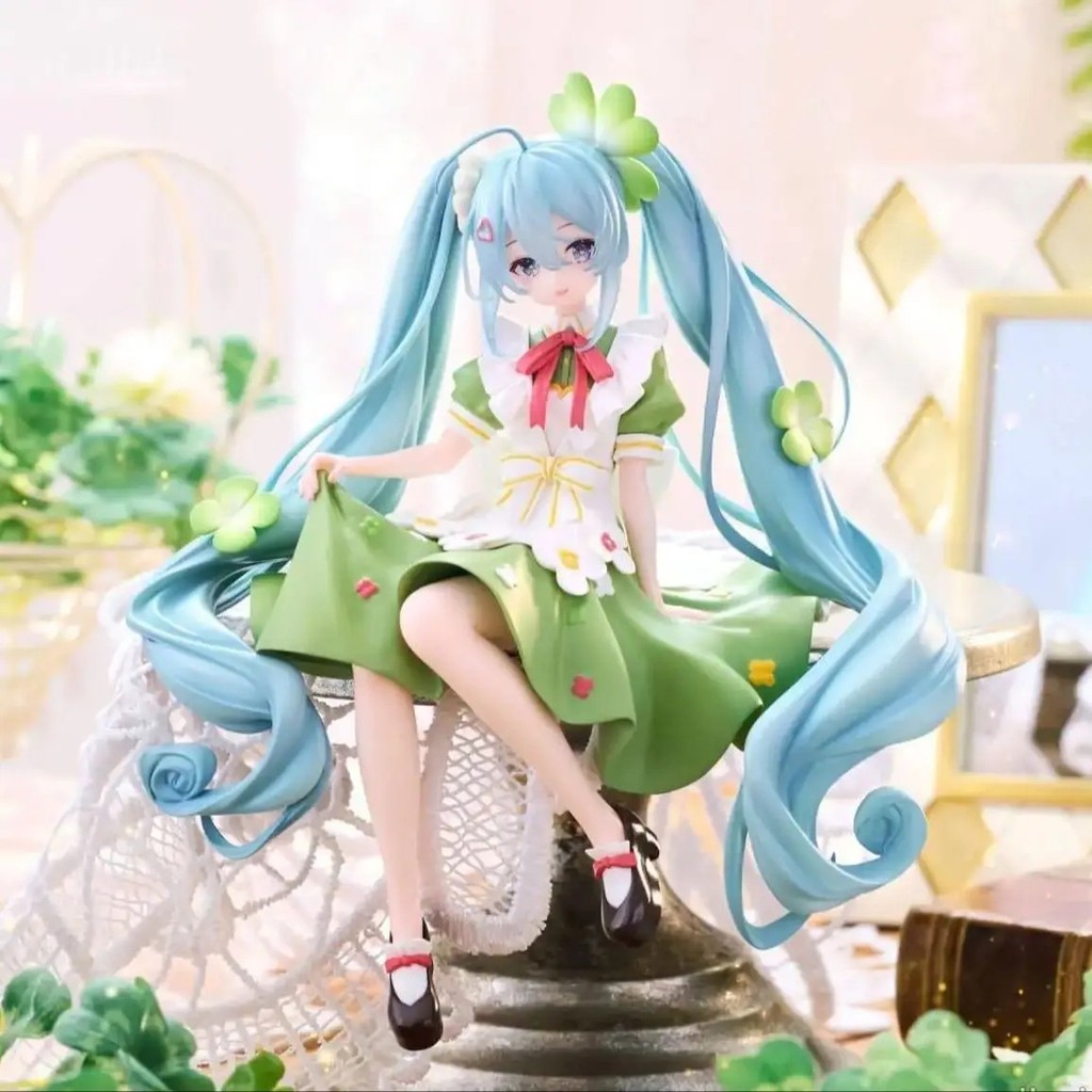 Hatsune Miku: Flower Fairy Clover - Hình nút chặn mì - Đồ trang trí hình Anime - Đồ chơi Colleciton- Quà tặng sinh nhật