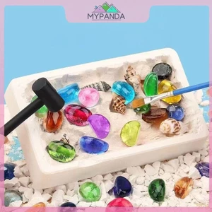 MYPANDA 1 Bộ Đá Quý Đào Kho Báu Khai Thác Kho Báu Đồ Chơi Khai Thác Khảo Cổ Trẻ Em.