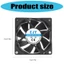 Quạt làm mát tủ BTM 70mm Năng lượng tiếng ồn thấp cho máy trạm PC Bảng điều khiển chơi game Quạt làm mát Phụ kiện tản nhiệt