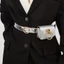 Túi đeo thắt lưng cổ điển dành cho nữ ROLY, Ví thắt lưng du lịch Vuông Gothic Fanny Packs, Da PU Đa năng Phong cách Y2K Thắt lưng khóa kim loại