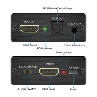 2026 Bộ Chia Âm Thanh hdmi + toslink 3.5mm 4k x 2k Cho ps4 tv Và dvd